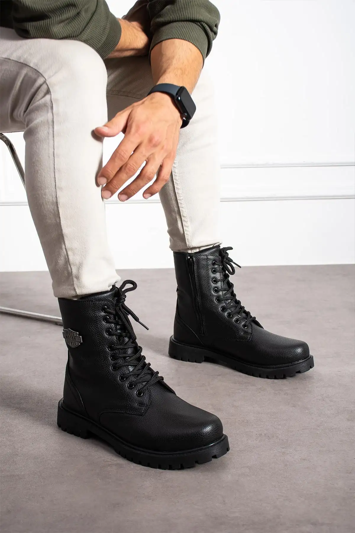 چکمه مردانه Crn-1500 کفش کوهنوردی زمستانی تضمینی - 506 چکمه مردانه Crn-1500 کفش کوهنوردی زمستانی تضمینی - 506