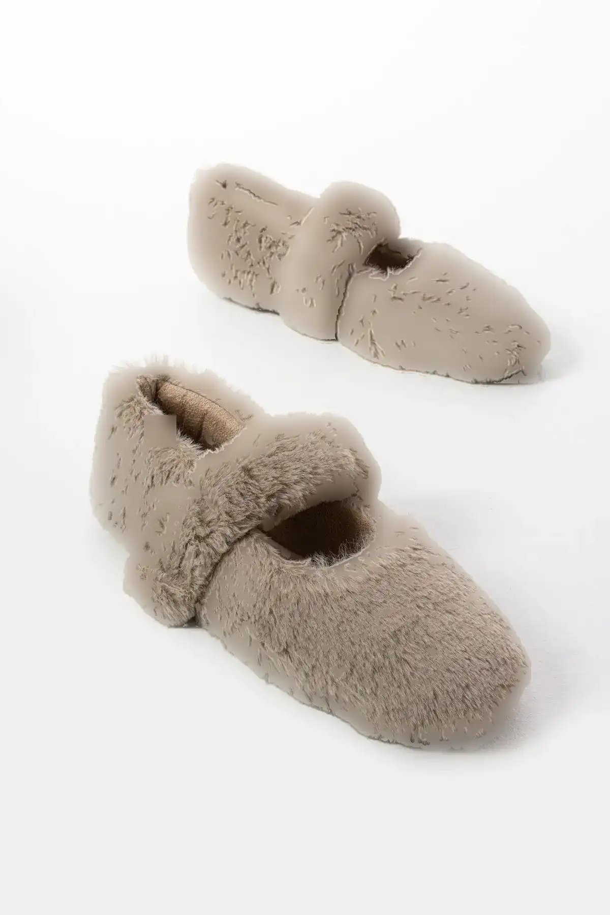 بالرین زنانه کف تخت زمستانی خاکستری FT3939 - 1289 بالرین زنانه کف تخت زمستانی خاکستری FT3939 - 1289