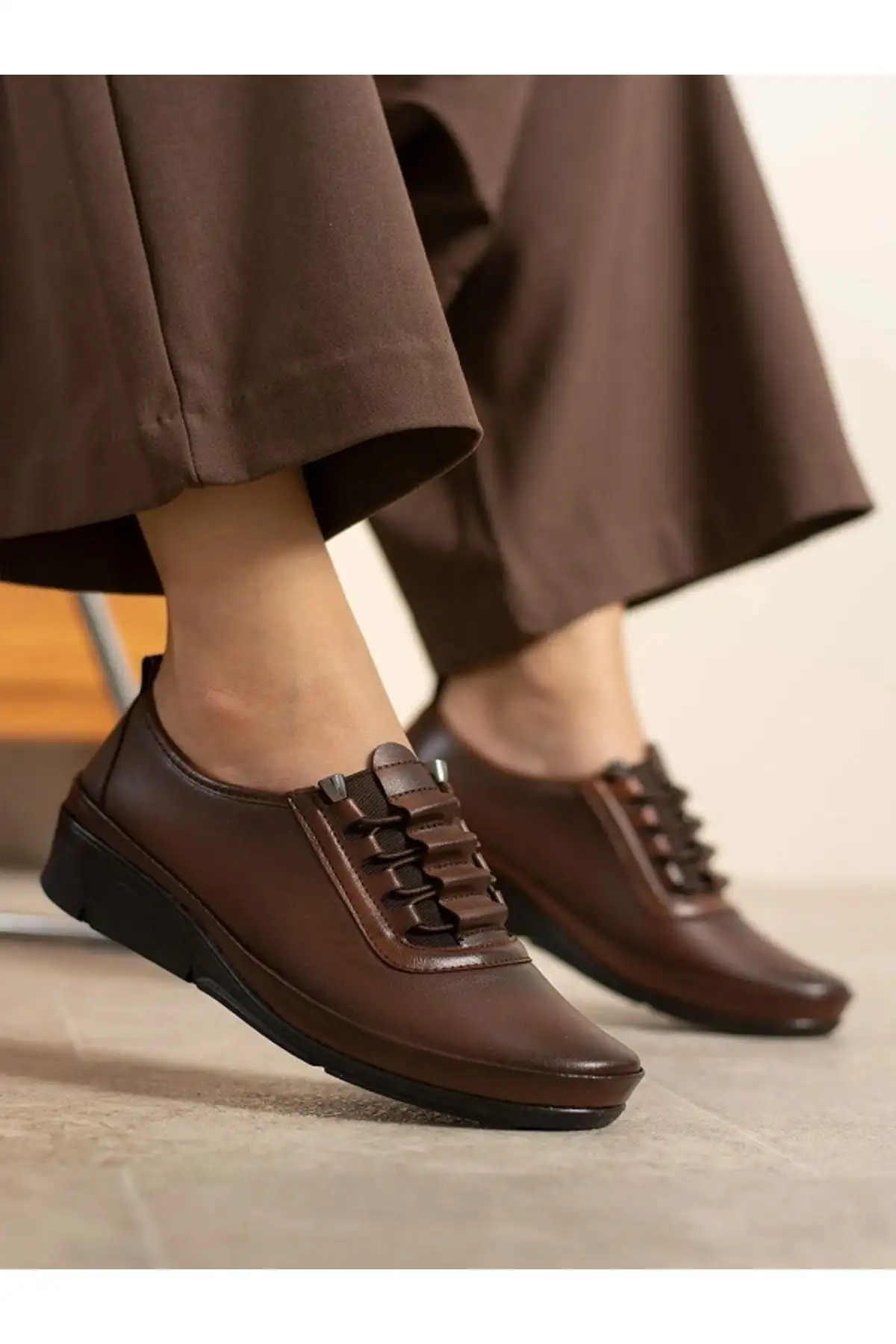 کفش راحتی زنانه ارتوپدی مادر فلت زنانه جدید Seon - 1196 کفش راحتی زنانه ارتوپدی مادر فلت زنانه جدید Seon - 1196