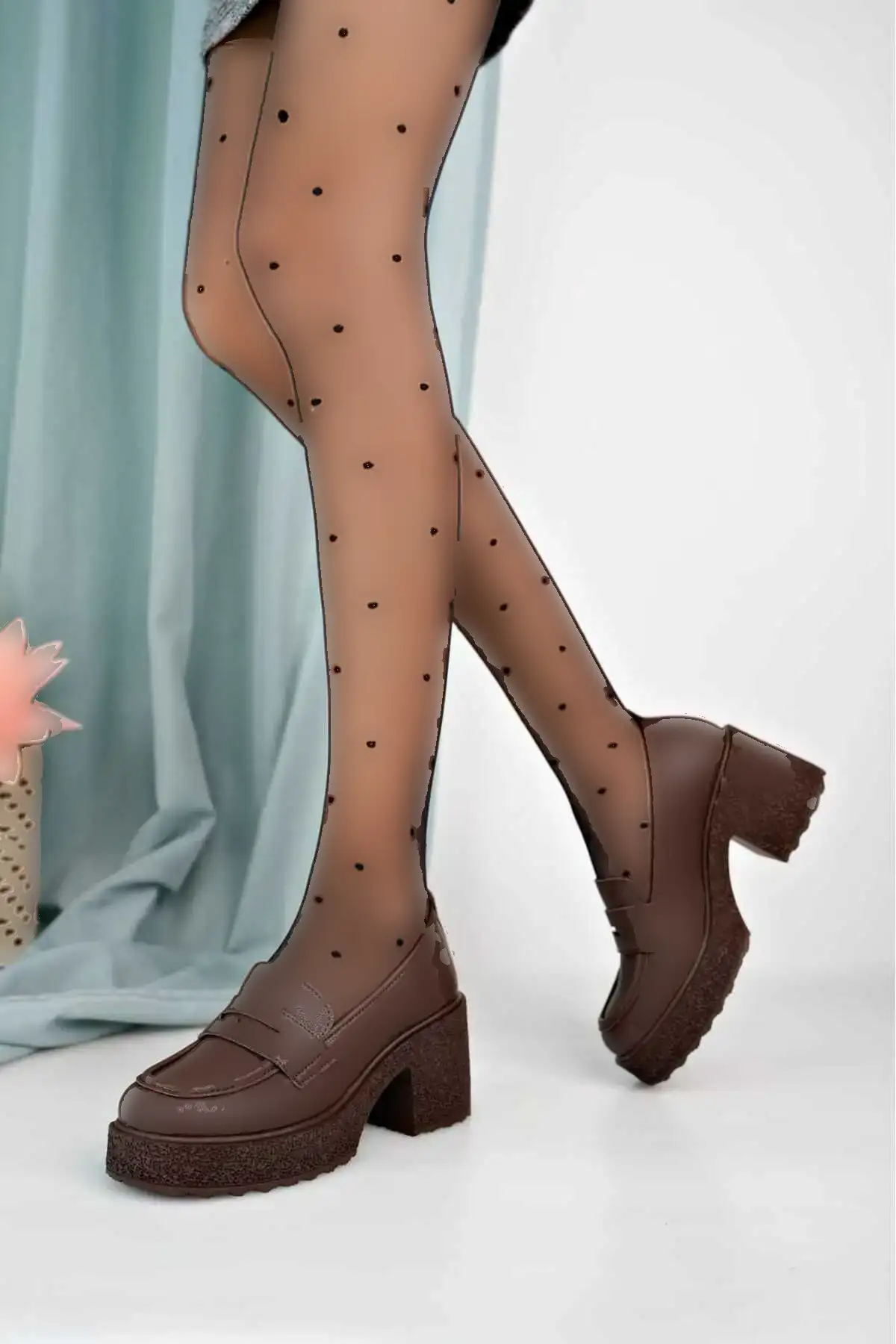 کفش لوفر قهوه ای تلخ - 1191 کفش لوفر قهوه ای تلخ - 1191