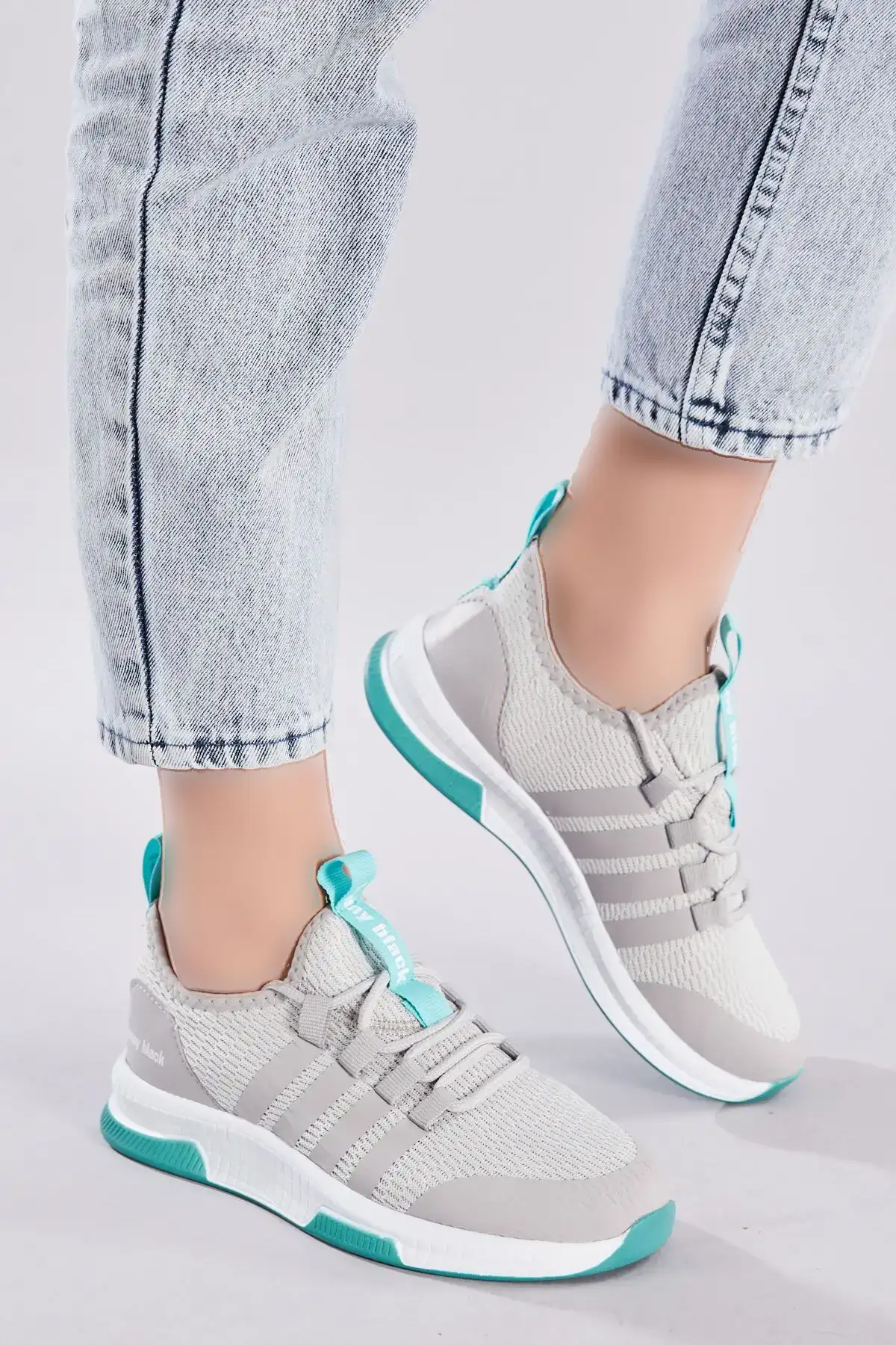 کفش اسپرت یونیسکس خاکستری سبز رنگت - 297 کفش اسپرت یونیسکس خاکستری سبز رنگت - 297