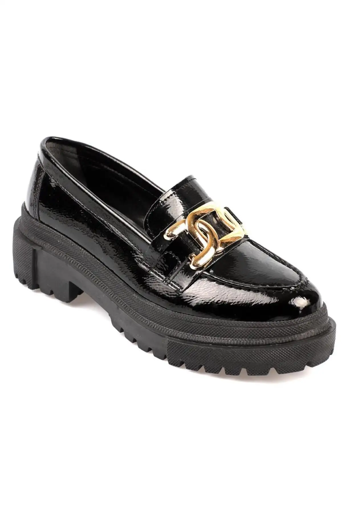 اکسسوری فلزی پنجه بیضی Capone Trak زیره چروک مشکی لاک زنانه - 1230 اکسسوری فلزی پنجه بیضی Capone Trak زیره چروک مشکی لاک زنانه - 1230