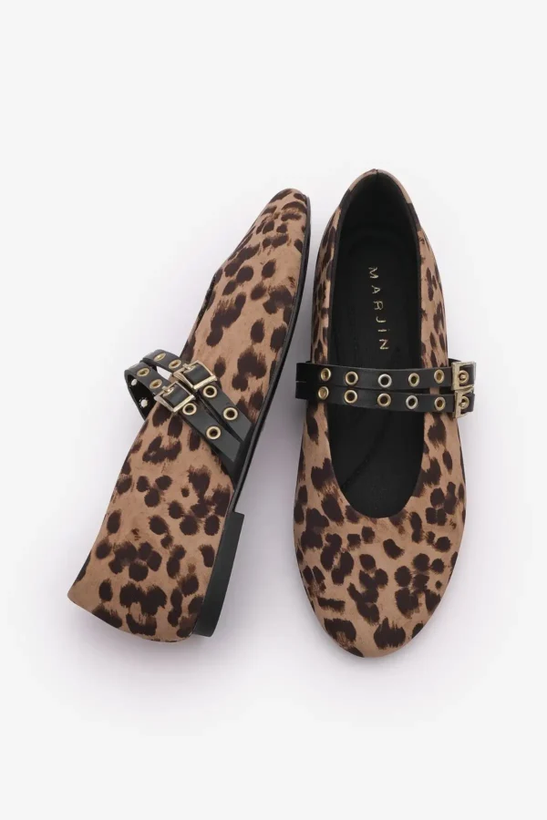 باله گاه به گاه زنانه میخ دار دو بند Bekosa Leopard - 1251