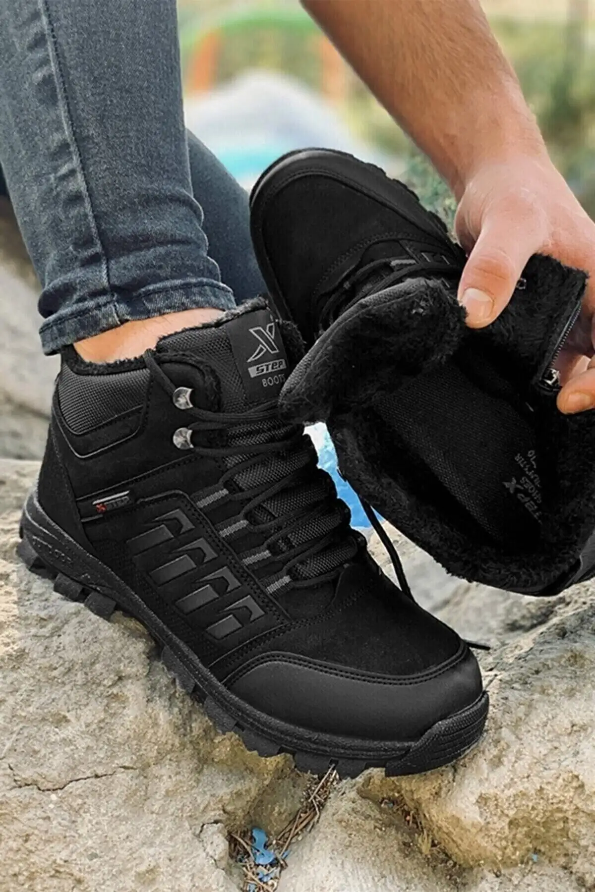 کفش ارتوپدی زمستانی چکمه های زمستانی زیپ دار زیپ دار مقاوم در برابر آب - 1048 کفش ارتوپدی زمستانی چکمه های زمستانی زیپ دار زیپ دار مقاوم در برابر آب - 1048