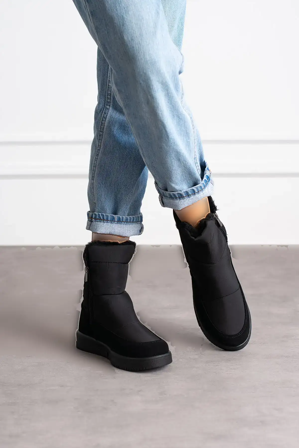 چکمه مشکی زنانه راحت و راحت با کیفیت - 113 چکمه مشکی زنانه راحت و راحت با کیفیت - 113