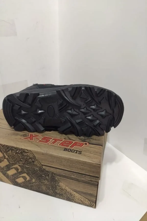 چکمه های بلند زمستانی ترکینگ مقاوم در برابر آب و سرما Unisex Black X6 - 997