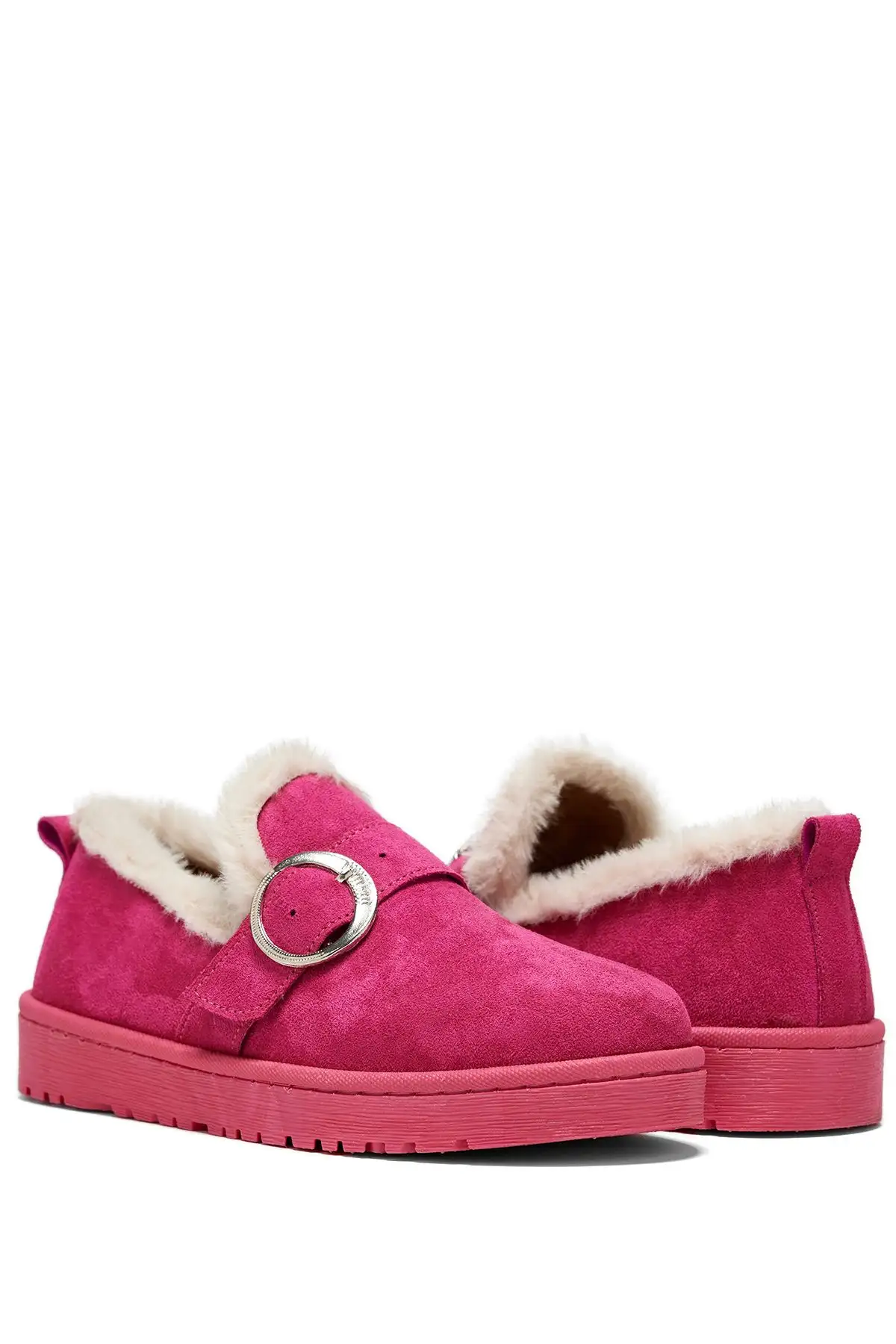 چکمه های کوتاه زنانه جیر راحت فوشیا - 1369 چکمه های کوتاه زنانه جیر راحت فوشیا - 1369