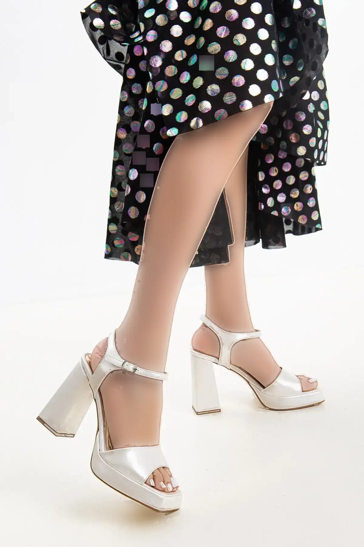 کفش عروس سکوی زاویه دار زنانه پاشنه بلند - 467 کفش عروس سکوی زاویه دار زنانه پاشنه بلند - 467