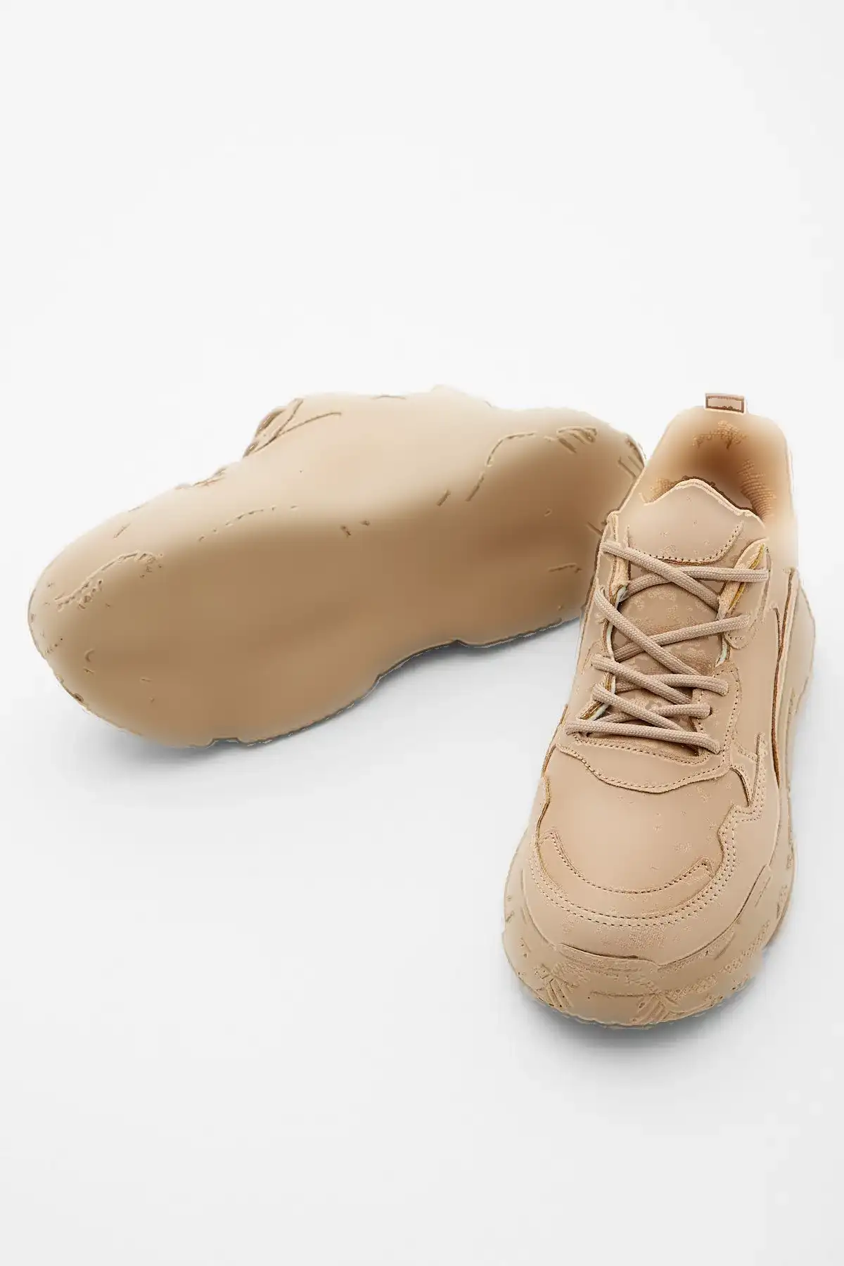 کفش اسپرت زنانه بژ Bls-q - 342 کفش اسپرت زنانه بژ Bls-q - 342