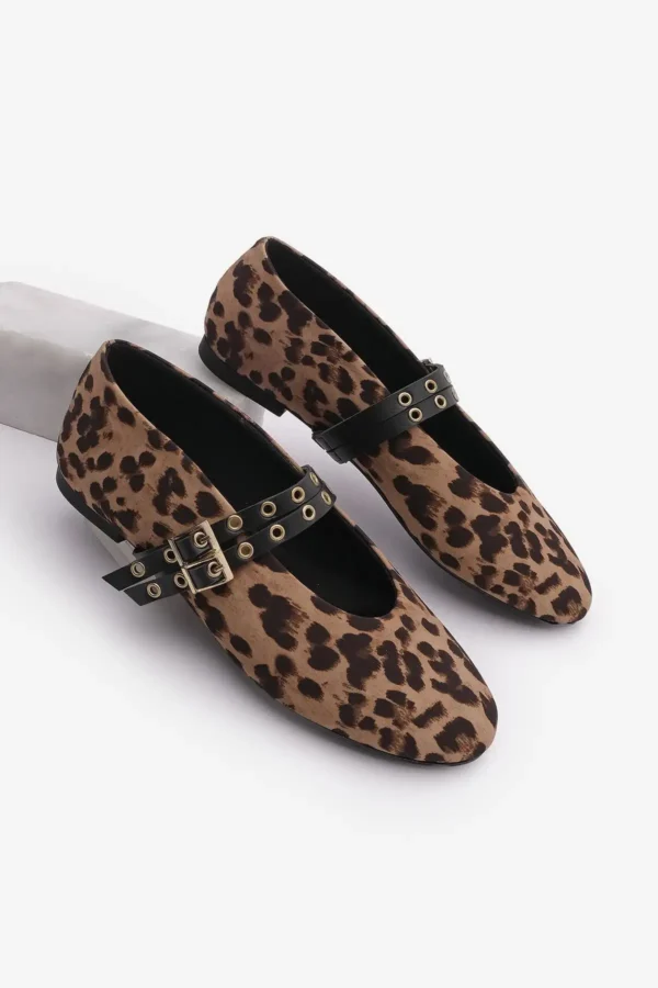 باله گاه به گاه زنانه میخ دار دو بند Bekosa Leopard - 1251
