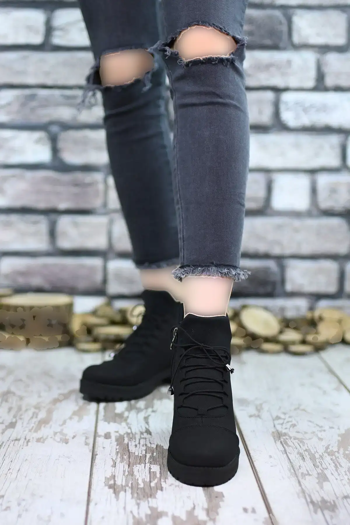 چکمه زنانه مشکی 0012720 - 104 چکمه زنانه مشکی 0012720 - 104