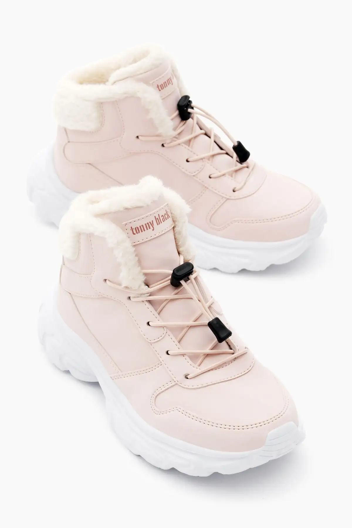 چکمه های فیلون پودری یونیسکس بچه گانه با کفی خزدار و بند لاستیکی - 199 چکمه های فیلون پودری یونیسکس بچه گانه با کفی خزدار و بند لاستیکی - 199