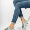 بالرین زنانه چرم آبی چرم اصل Dp16-0061 - 849