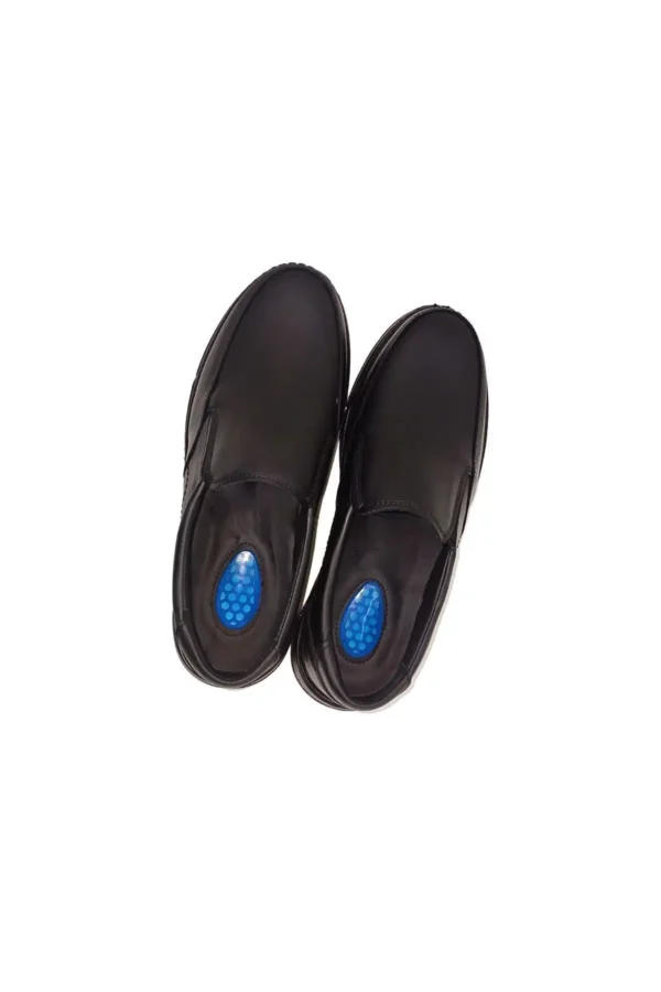 کفش مردانه چرم طبیعی فوق العاده راحت مشکی دیلی کفش Bva-2 - 488