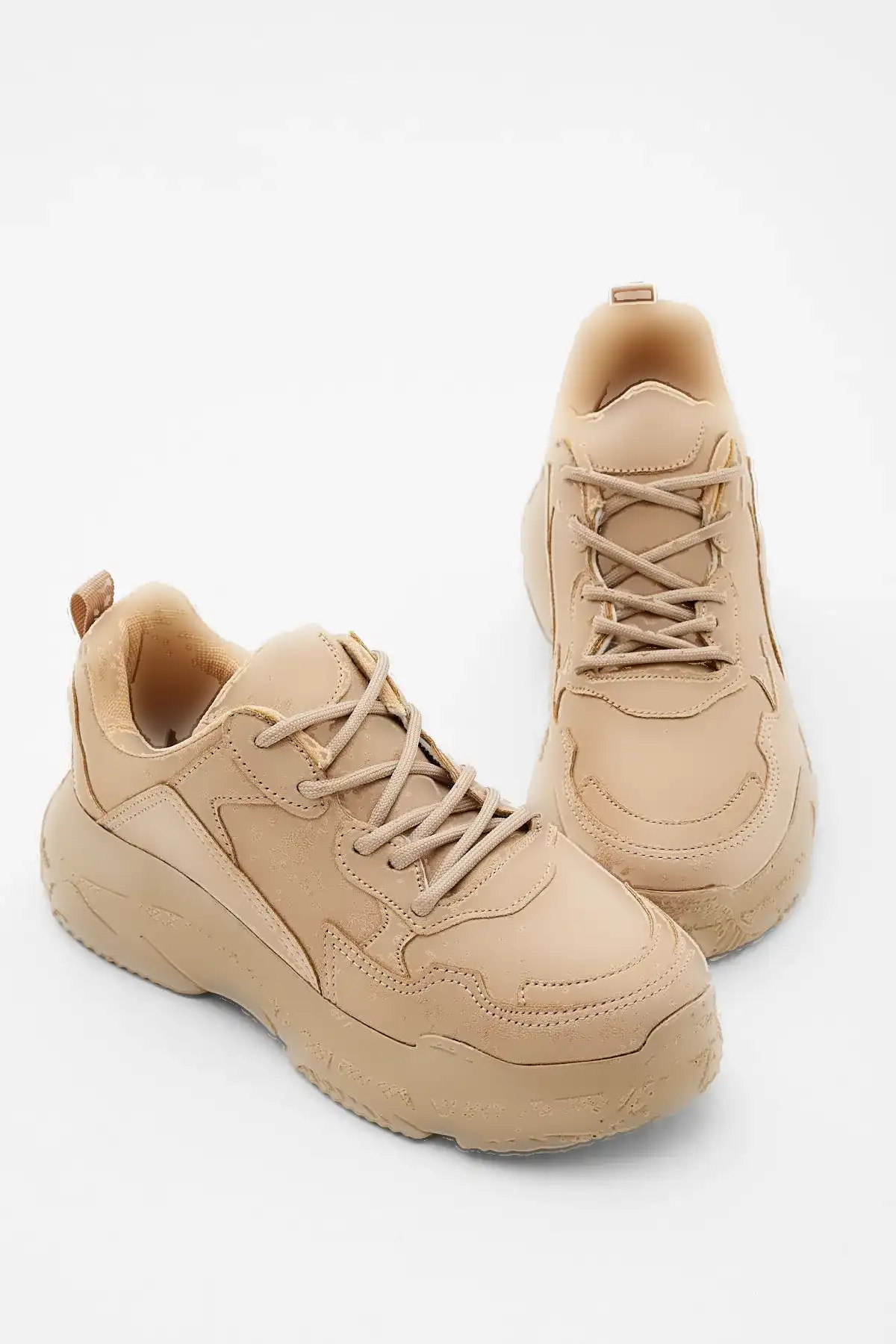 کفش اسپرت زنانه بژ Bls-q - 342 کفش اسپرت زنانه بژ Bls-q - 342