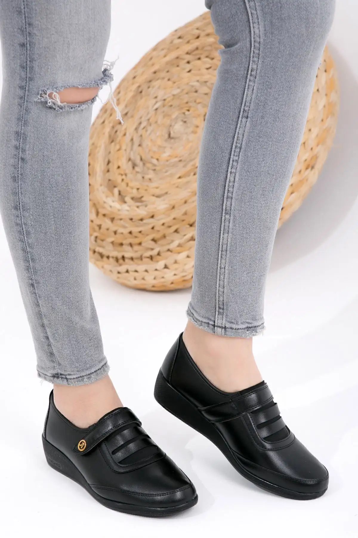 کفش کلاسیک مشکی زنانه کفش مادر ارتوپدی کفش مادر بالرین کفش راحتی زنانه مادر - 776 کفش کلاسیک مشکی زنانه کفش مادر ارتوپدی کفش مادر بالرین کفش راحتی زنانه مادر - 776