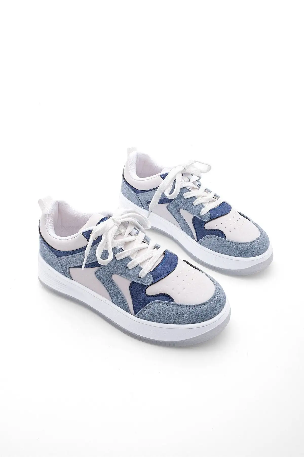 کفش ورزشی زنانه زیره بلند آریایی آبی - 334 کفش ورزشی زنانه زیره بلند آریایی آبی - 334