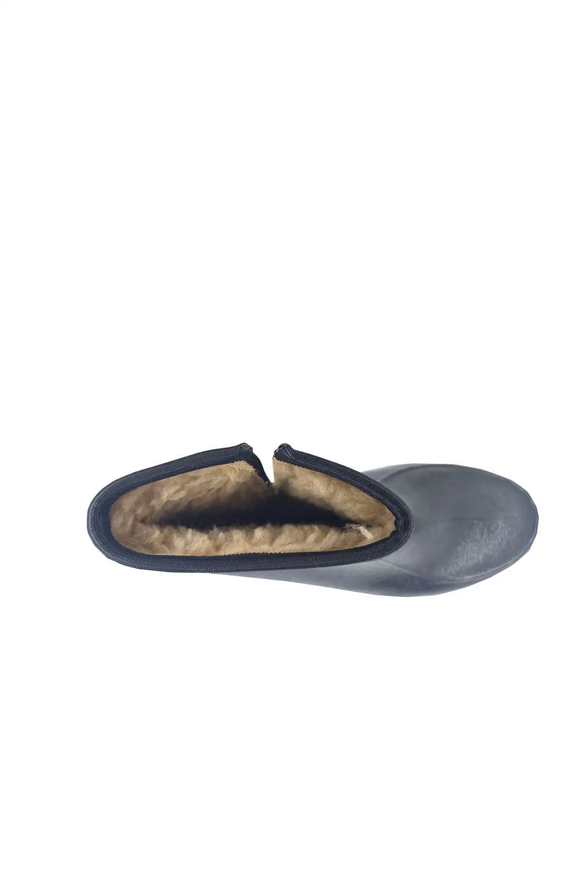 چکمه های برفی کوتاه لاستیکی ضد آب پشمی مشکی - 1138 چکمه های برفی کوتاه لاستیکی ضد آب پشمی مشکی - 1138