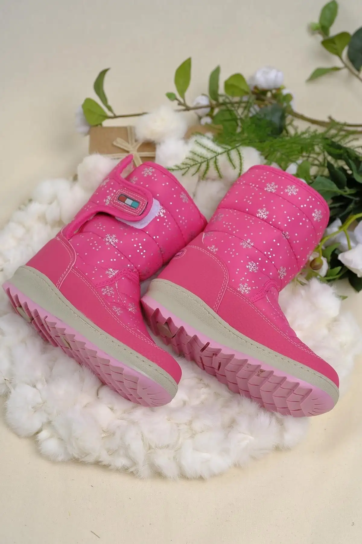 چکمه های برفی بچه گانه Dulcie Velcro Thermal Unisex با خز داخل - 1347 چکمه های برفی بچه گانه Dulcie Velcro Thermal Unisex با خز داخل - 1347