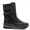 چکمه های برفی Unisex Furry Daily Velcro - مشکی - 1033
