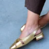 بالرین زنانه تخت گلدی طلایی - 1275