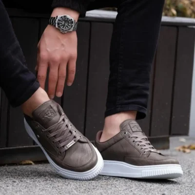 قهوه ای - 039 کفش اسپرت مردانه - 282