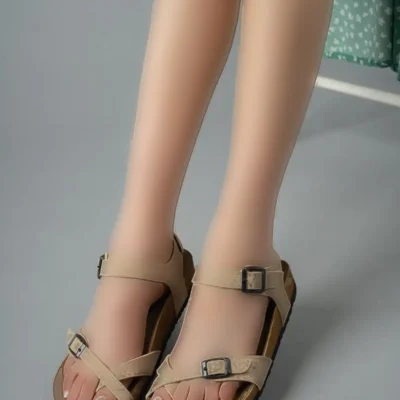 صندل دوقلوی کرم مات - 1169