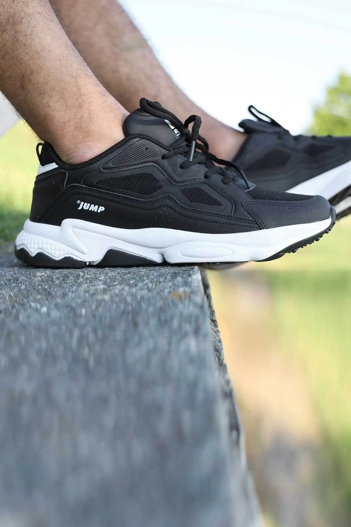 24712 کفش اسپرت مردانه کتانی مشکی - سفید - 774 24712 کفش اسپرت مردانه کتانی مشکی - سفید - 774