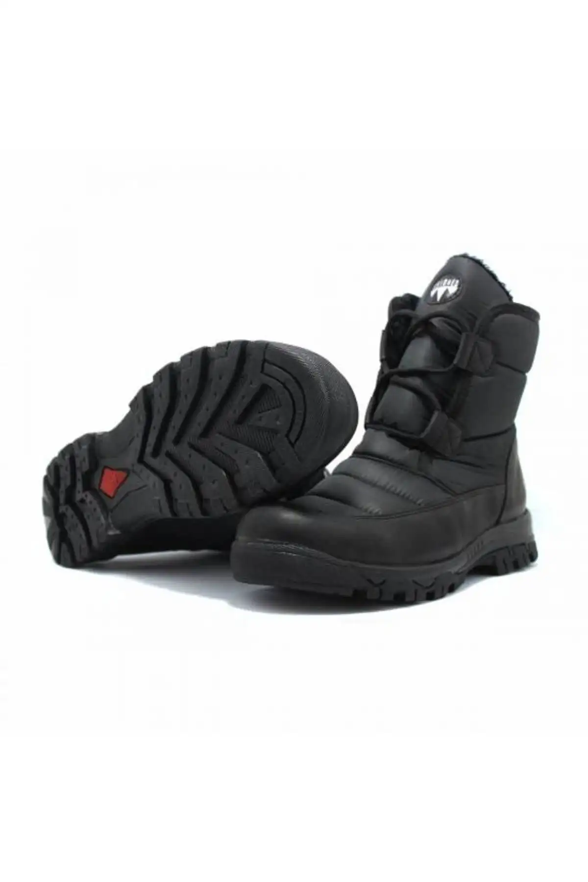 چکمه های برفی توری مشکی مردانه - 1016 چکمه های برفی توری مشکی مردانه - 1016