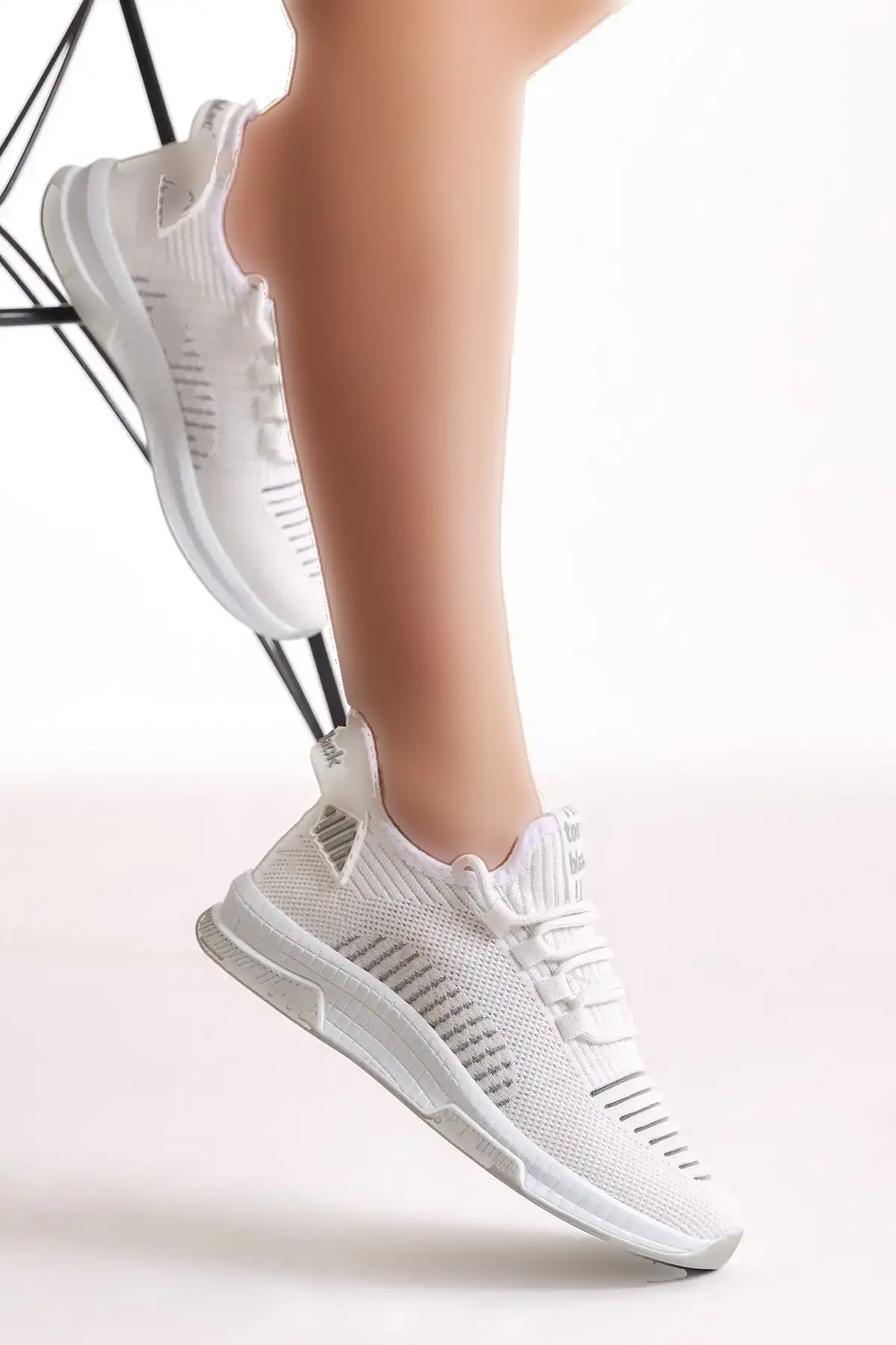 کفش اسپرت یونیسکس خاکستری سفید تبقنل - 247