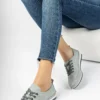بالرین زنانه چرم آبی چرم اصل Dp16-0061 - 849