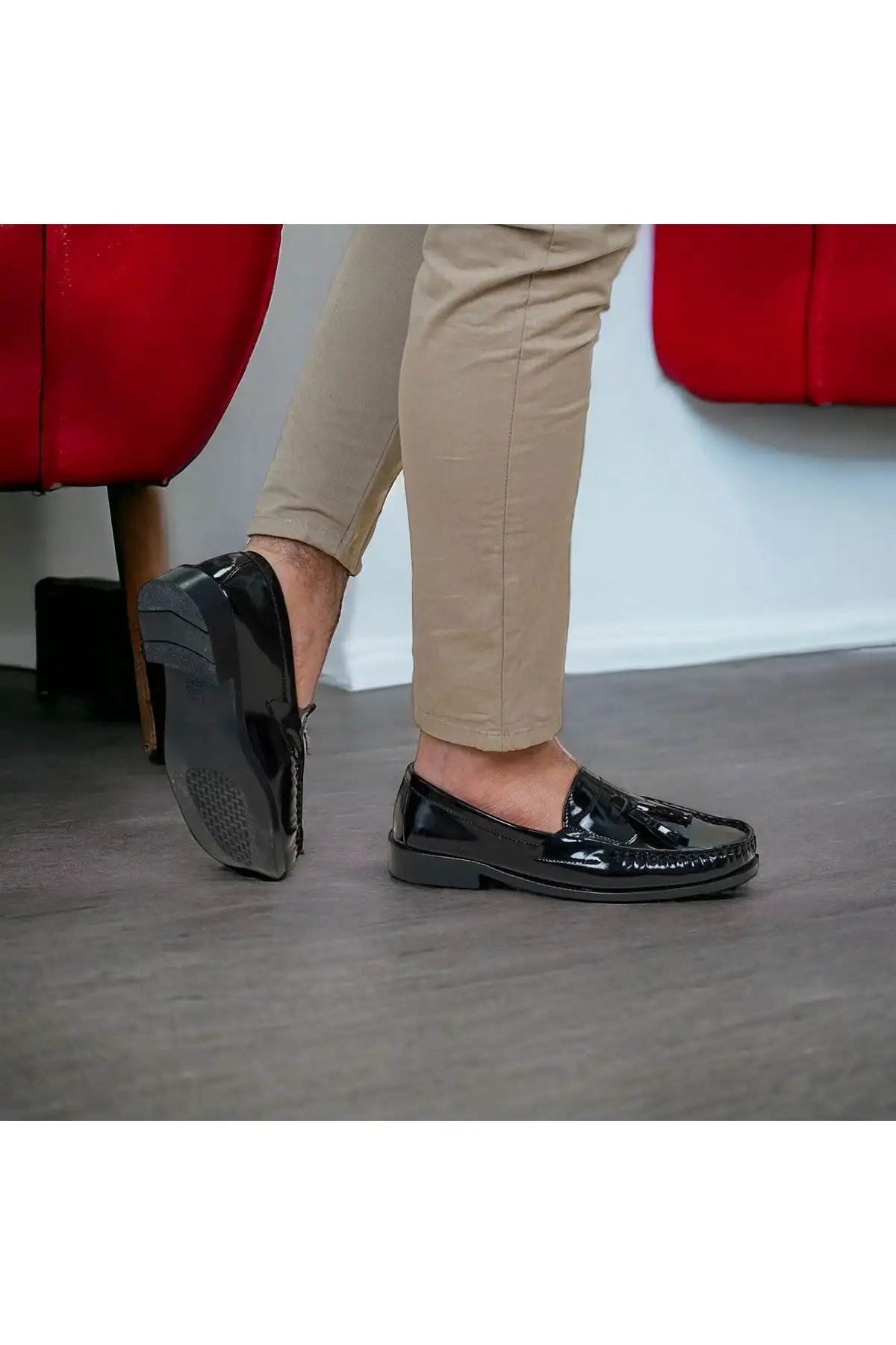 کفش مردانه کلاسیک Corcik چرم مشکی Erenim 36-44 - 682