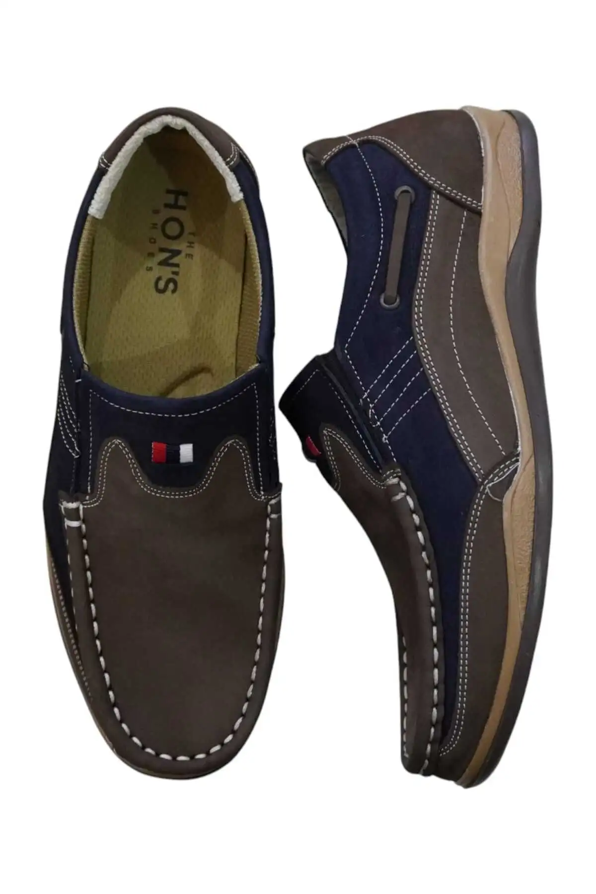 کفش مردانه گاه به گاه روزانه چرم اصل نوبوک، کفش کلاسیک زیره ارتوپدی (مدل AU01) - 693 کفش مردانه گاه به گاه روزانه چرم اصل نوبوک، کفش کلاسیک زیره ارتوپدی (مدل AU01) - 693