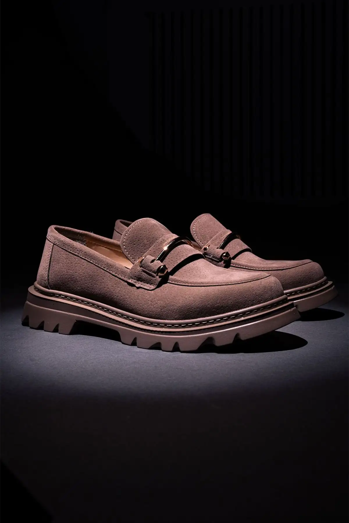 کفش راحتی زنانه زنجیر ضخیم زنجیر زولز مینک - 1276 کفش راحتی زنانه زنجیر ضخیم زنجیر زولز مینک - 1276