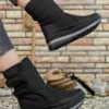 چکمه های برفی Unisex Furry Daily Velcro - مشکی - 1033