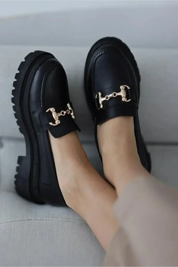 کفی ارتوپاتیک روزانه Oxford Laofer Shoes Buckle Daily Primamid White - 1185