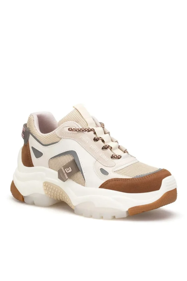 کفش کتانی زنانه Ds Linda Beige Tan - 32