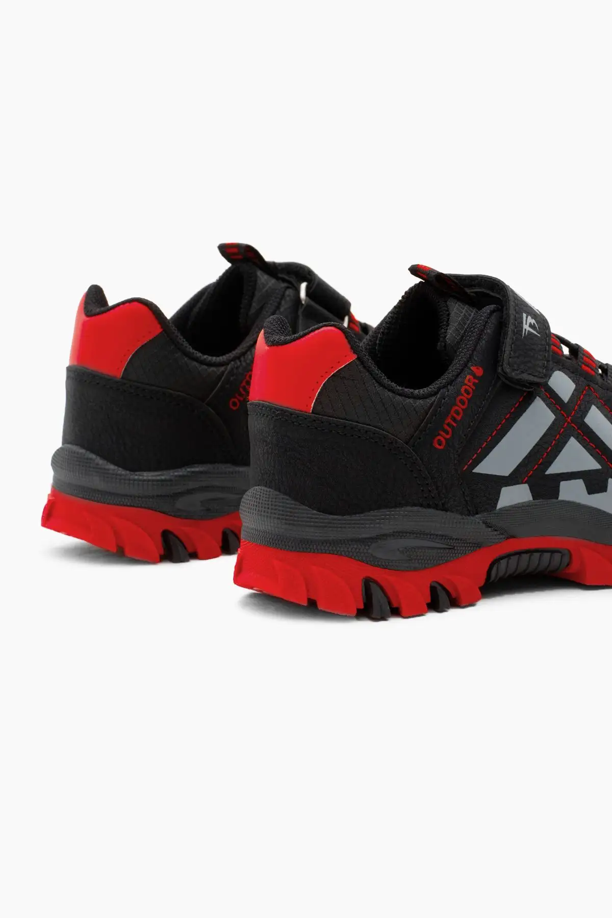 کفش تکی بچه گانه یونیسکس قرمز ترمو زیره آب گریز پارچه Velcro Trekking - 362