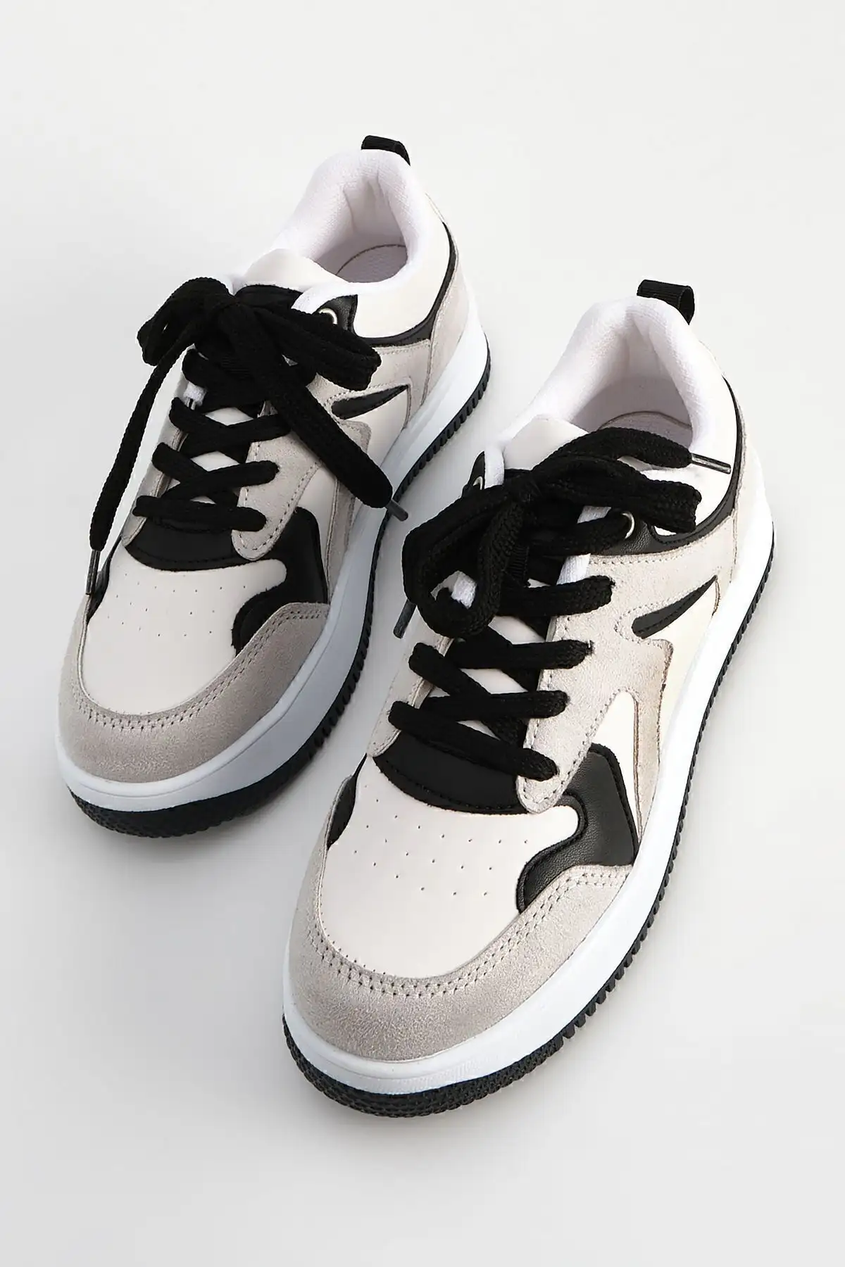 کفش کتانی زنانه زیره بلند اسپرت جیر خاکستری آریانا - 331