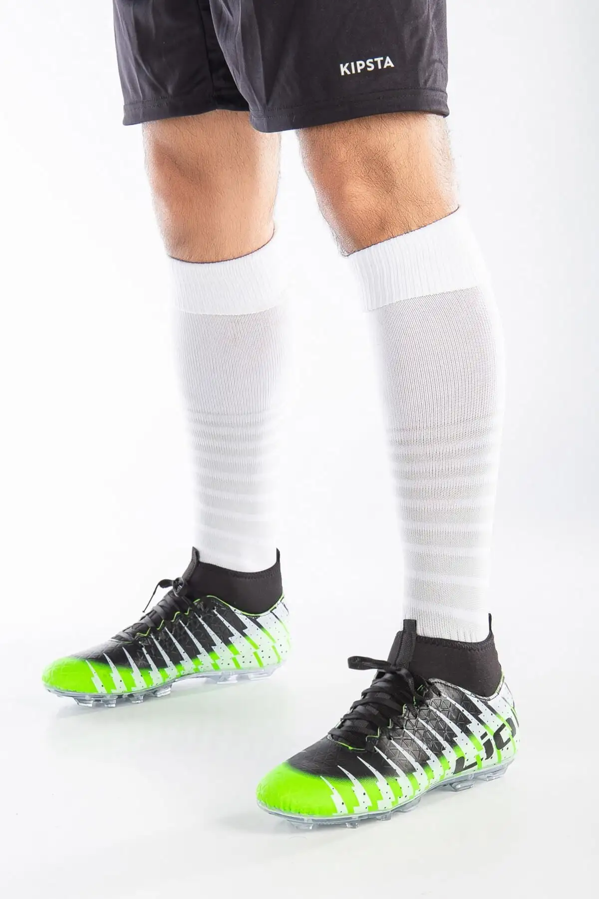 جوراب یونیسکس کفش فوتبال سبز مشکی - 869 جوراب یونیسکس کفش فوتبال سبز مشکی - 869