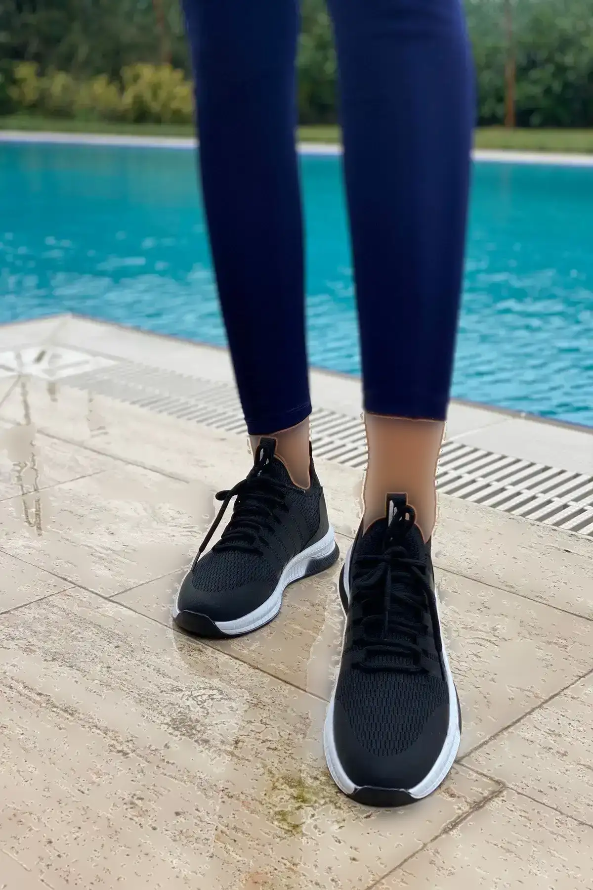 کفش ورزشی کتانی کشباف مشکی یونیسکس - 292 کفش ورزشی کتانی کشباف مشکی یونیسکس - 292