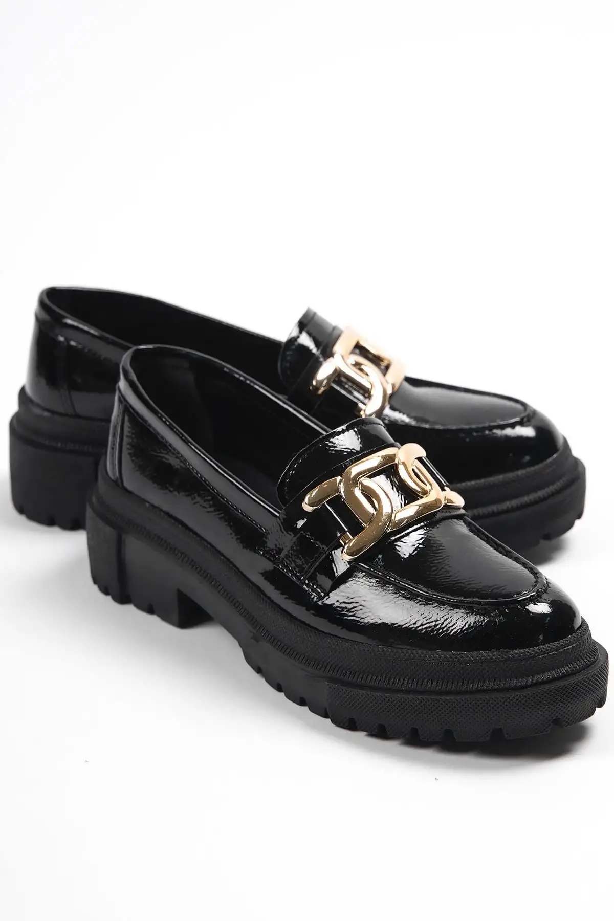 اکسسوری فلزی پنجه بیضی Capone Trak زیره چروک مشکی لاک زنانه - 1230 اکسسوری فلزی پنجه بیضی Capone Trak زیره چروک مشکی لاک زنانه - 1230