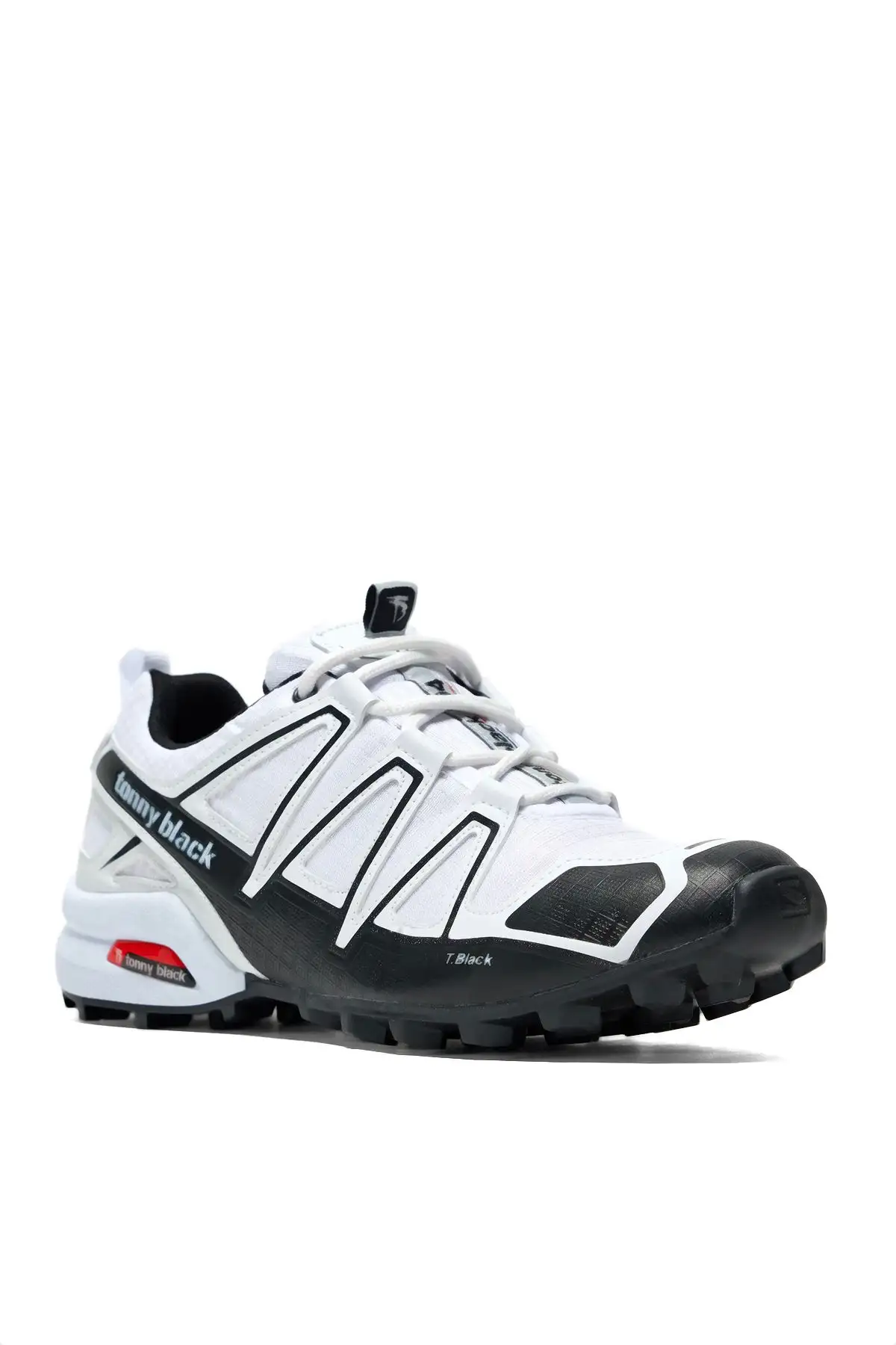 کفش راهپیمایی مردانه سفید مشکی Tb160 - 12