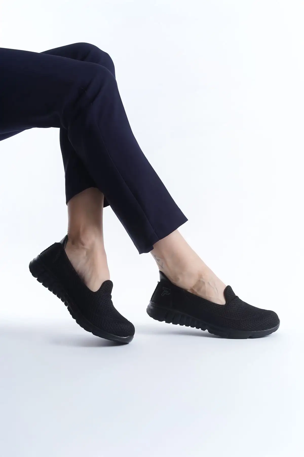 کفش راحتی بالرین زیره ارتوپدی مشکی زنانه - 1212 کفش راحتی بالرین زیره ارتوپدی مشکی زنانه - 1212