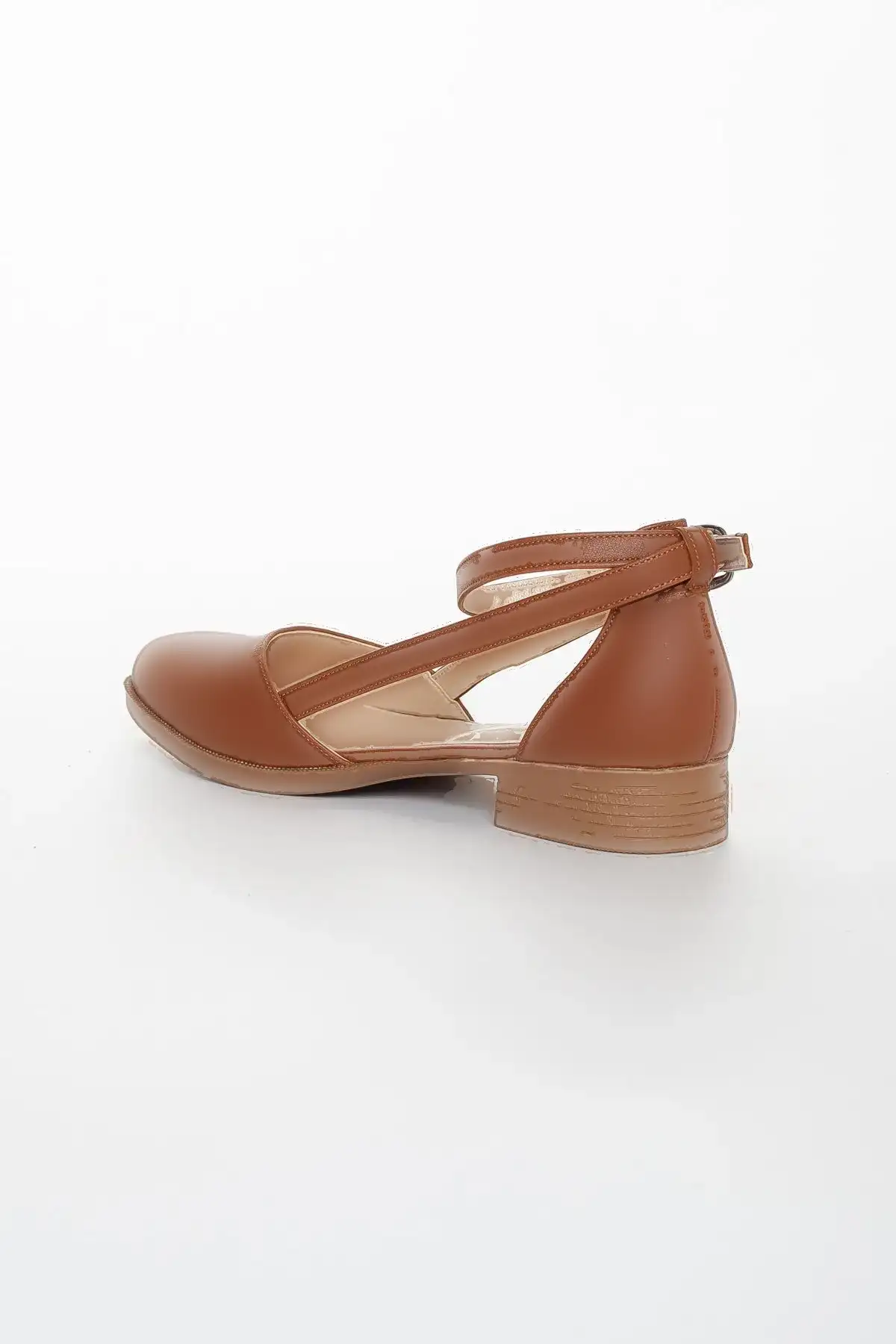 کفش پوست پاشنه پایین Rayna قهوه ای - 1286 کفش پوست پاشنه پایین Rayna قهوه ای - 1286