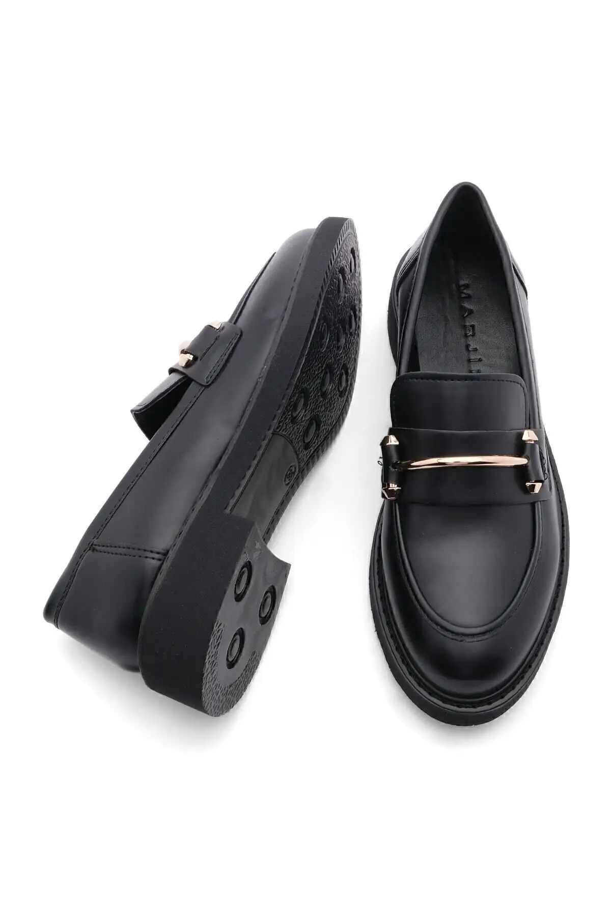 کفش زنانه کت و شلواری زنانه سگک روزانه Forye Black - 851 کفش زنانه کت و شلواری زنانه سگک روزانه Forye Black - 851