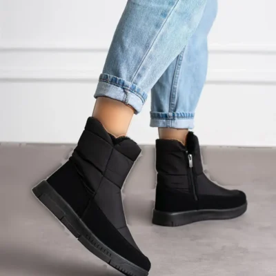 چکمه مشکی زنانه راحت و راحت با کیفیت - 113