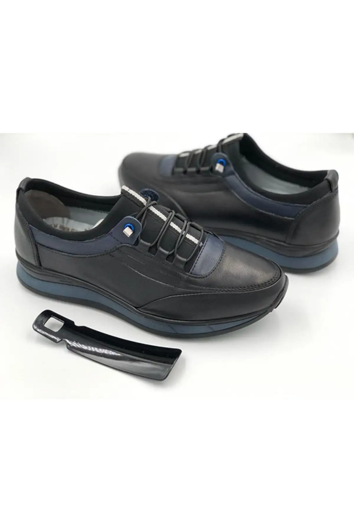 کفش ارتوپدی مردانه چرم اصل مشکی - 541