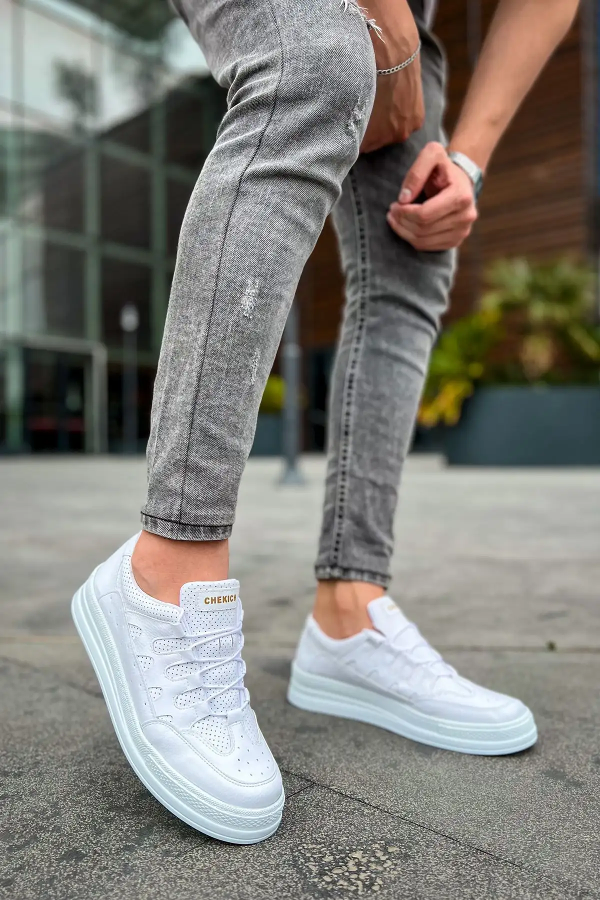 کفش مردانه سفید Ch040 Cbt C Rey - 766 کفش مردانه سفید Ch040 Cbt C Rey - 766