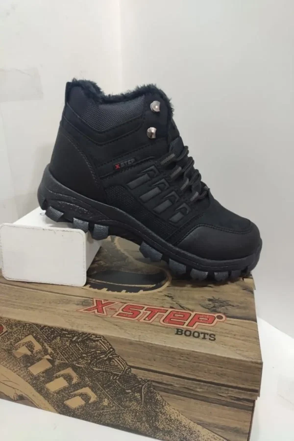 چکمه های بلند زمستانی ترکینگ مقاوم در برابر آب و سرما Unisex Black X6 - 997